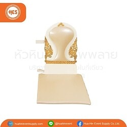 เช่าอาสนะพระพร้อมเบาะ สีครีมปิดทอง